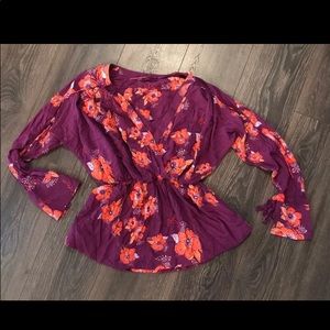 Free People Shirt Floral Size Small